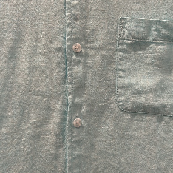 Linen Shirt (Men) in Blue - Picture 4 of 10